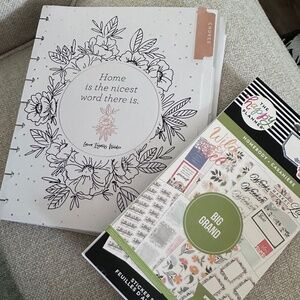 HAPPY PLANNER Bundle - Homebody Big Sticker book and Planner Paper - Partial